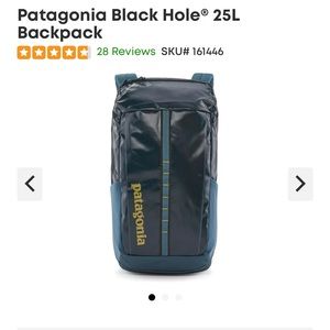 Patagonia blackhole backpack